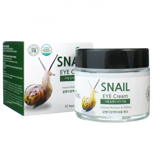 Крем для век с улиточным муцином, Eye Cream Snail - Ekel 70 мл