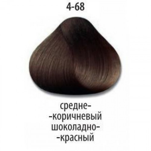 4/68 Средний Коричневый Шоколадный Красный стойкая крем-краска для волос Delight TRIONFO 60 мл