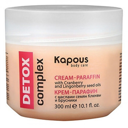 Крем-парафин «DETOX complex» с маслами семян Клюквы и Брусники - Kapous Body Care 300 мл