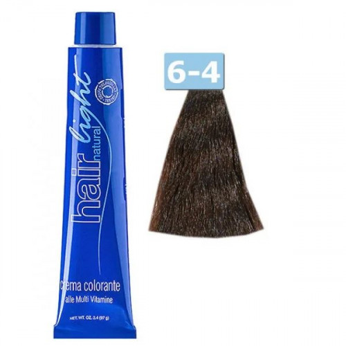 6/4 Тёмно-русый Медный - Hair Company Краска для волос Hair Light 100 мл  