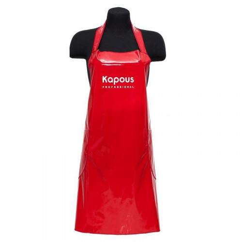 Передник лаковый красный - Kapous Professional