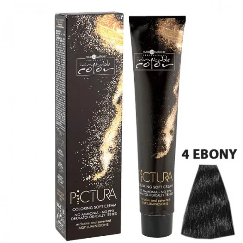 4 EBONY Чёрное дерево, Мягкая крем-краска Pictura Coloring Soft Cream - Hair Company 100 мл