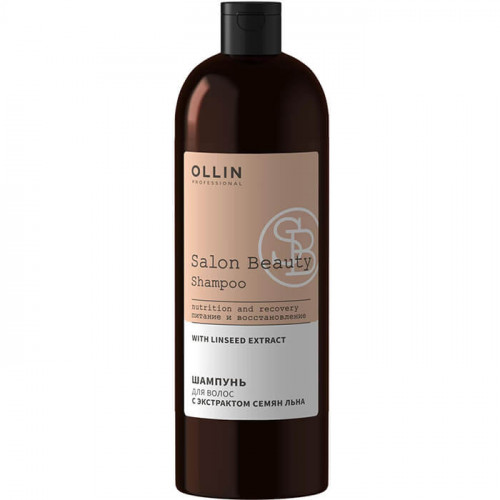 Шампунь для волос с экстрактом семян Льна "SALON BEAUTY", OLLIN 1000 мл  