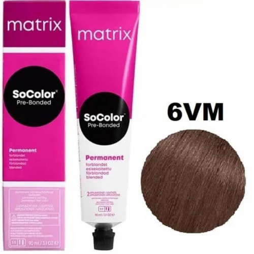 6VM Темный блондин перламутровый мокка, краска для волос Socolor Beauty - MATRIX 90 мл