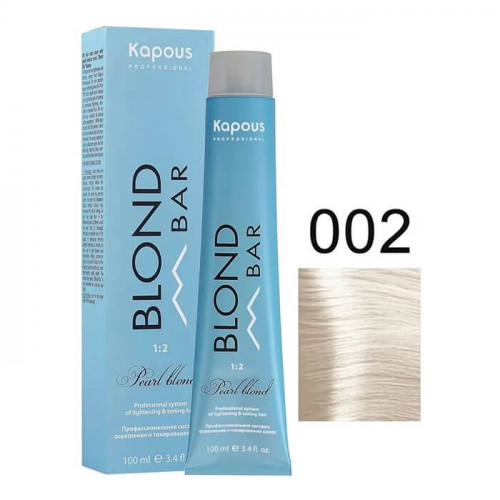 BB 002 Черничное безе, крем-краска для волос с экстрактом жемчуга «Blond Bar» 100 мл