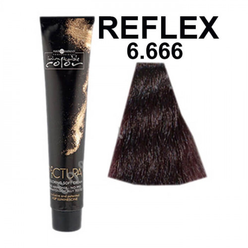 6.66 REFLEX Тёмно-русый интенсивный-красный, Мягкая крем-краска Pictura Coloring Soft Cream - Hair Company 100 мл  