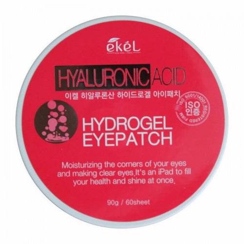 Патчи для глаз с гиалуроновой кислотой Eye Patch Hyaluronic Acid - Ekel 90 г /60 шт  