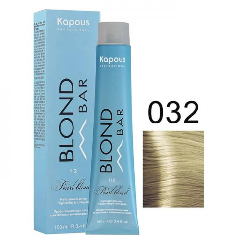 BB 032 Сливочная панна-котта, крем-краска для волос с экстрактом жемчуга «Blond Bar» 100 мл