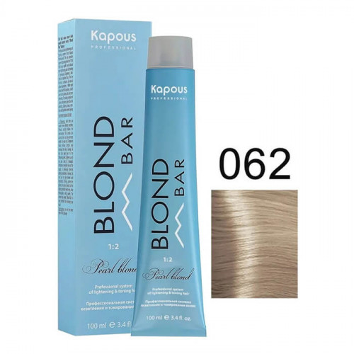 BB 062 Малиновое суфле, крем-краска для волос с экстрактом жемчуга «Blond Bar» 100 мл  