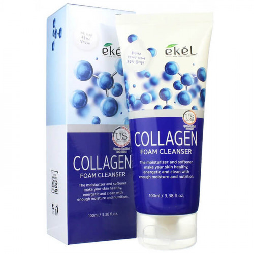 Пенка для умывания с Коллагеном, Foam Cleanser Collagen - Ekel 100 мл