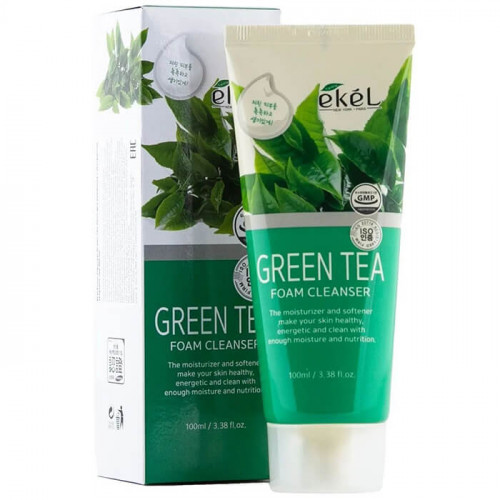 Пенка для умывания с экстрактом Зеленого чая, Foam Cleanser Green Tea - Ekel 100 мл