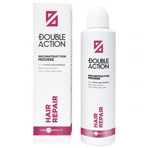 Мусс восстанавливающий - Hair Company Double Action Hair Repair Reconstruction Mousse 200 мл  