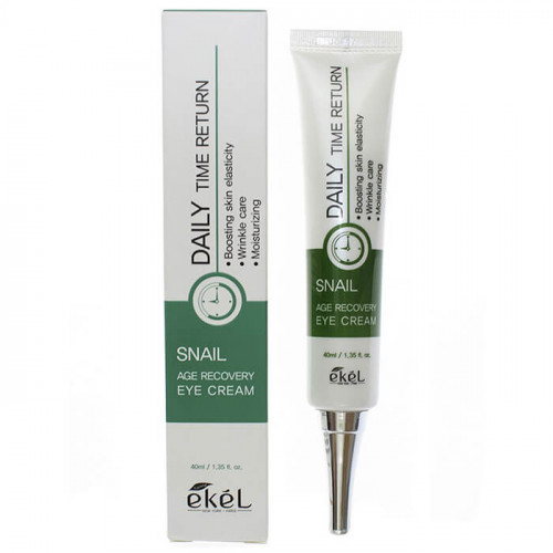 Крем для век антивозрастной с муцином улитки / Daily Time Return Age Recovery Eye Cream Snail - Ekel 40 мл