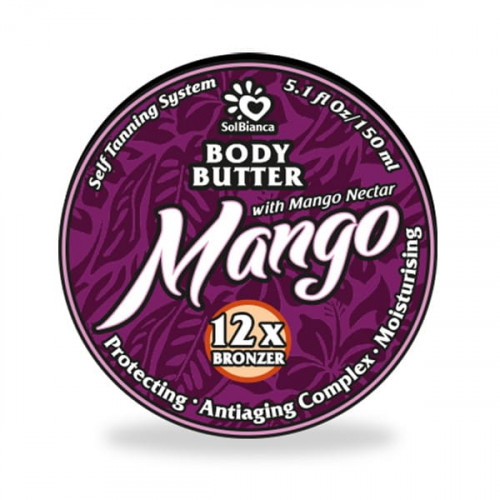 Твердое масло-автозагар для тела "Манго" - SolBianca Body Butter 150 мл