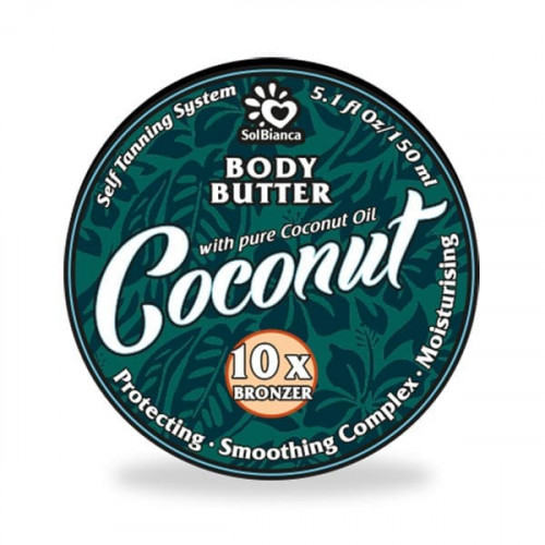 Твердое масло-автозагар для тела "Кокос" - SolBianca Body Butter 150 мл