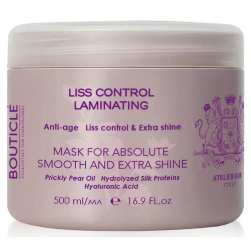 Разглаживающая ламинирующая маска — Liss control laminating mask Bouticle 500 мл  