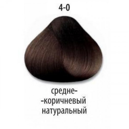 4/0 Средний Коричневый Натуральный стойкая крем-краска для волос Delight TRIONFO 60 мл