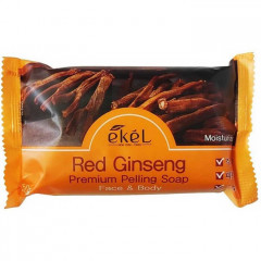 Мыло косметическое с экстрактом Красного Женьшеня / Peeling Soap Red Ginseng - Ekel 150 г
