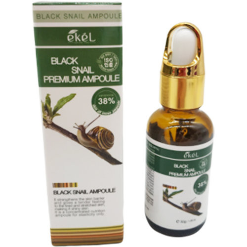 Сыворотка для лица с муцином черной улитки Ekel Black Snail Premium Ampoule 30 г