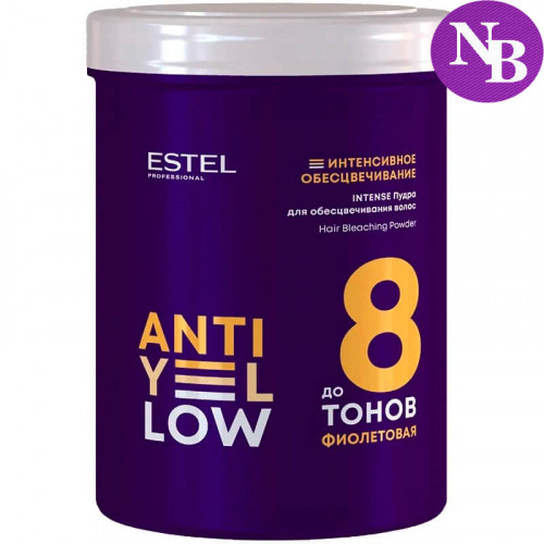 Пудра для обесцвечивания волос до 8 тонов ANTI-YELLOW INTENSE - Estel Professional 500 г